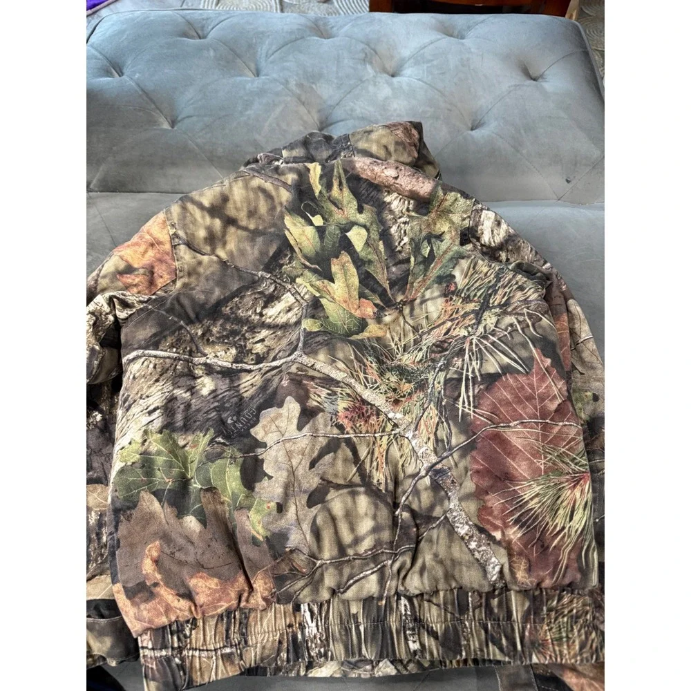 Mossy Oak Break-Up Country Camo Hooded Jacket‎ Full Zip Insulated Mens Medium 8